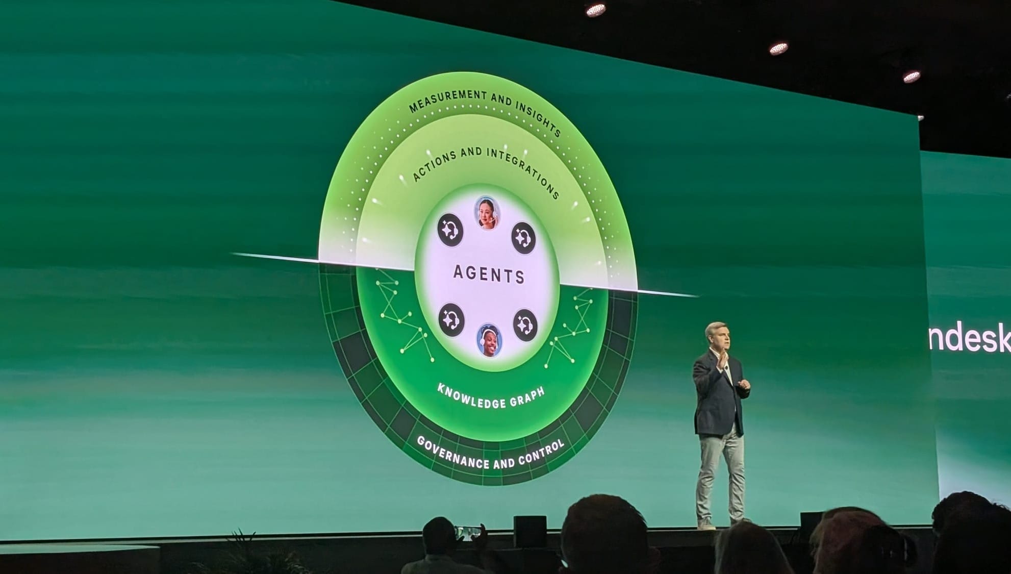 تام اگه‌مایر، مدیرعامل، در رویداد relate زندسک در لاس وگاس.