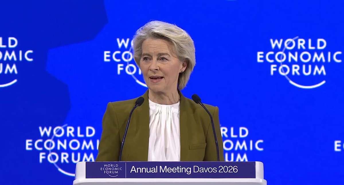 EU President Ursula von der Leyen announced plans for EU Inc at the World Economic Forum
