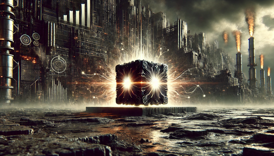 ChatGPT's depiction of a small but powerful Generative AI model in an industrial setting