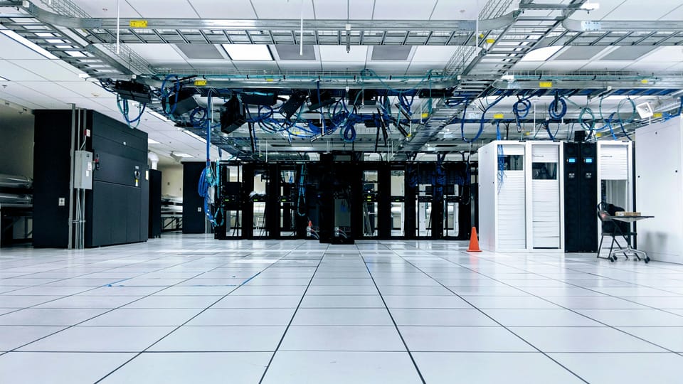 A data centre. HPE's server sector saw record revenues as AI orders doubles