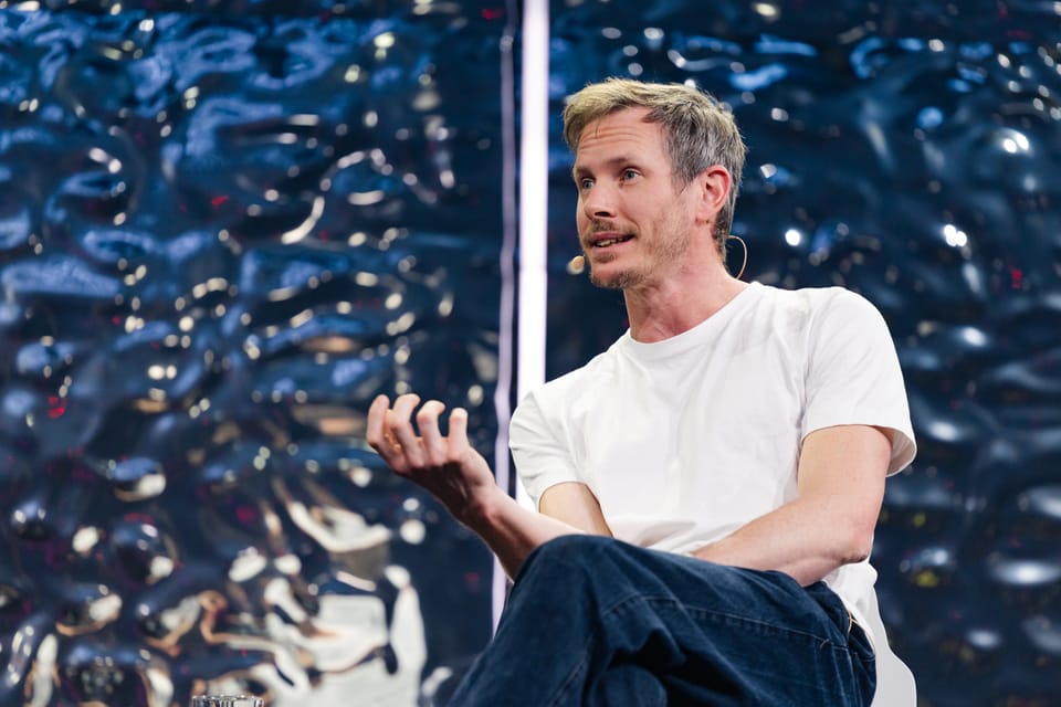 Hugging Face's Chief Science Officer Thomas Wolf speaks on stage at Slush 2025