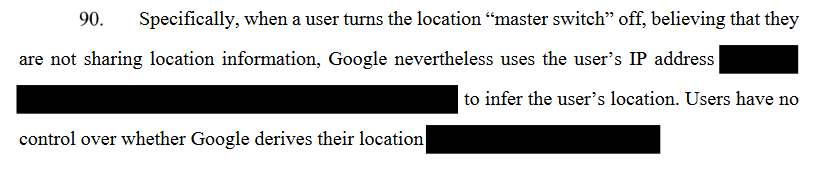 google sued over location data collection