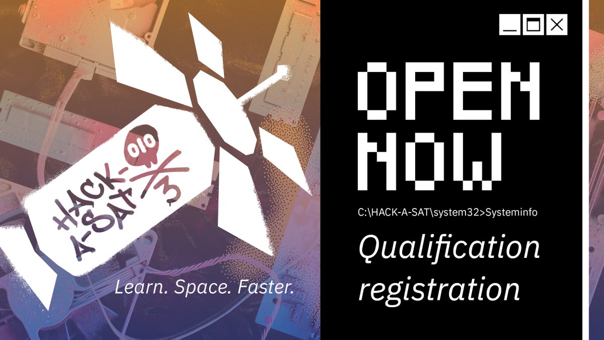 Hack-a-Sat 3 Hackasat registrations are now open. Want to hack a satellite?