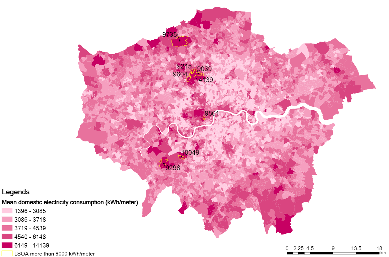 Ofgem data science efforts. A visualisation of household energy usage in London. Image courtesy UCL.