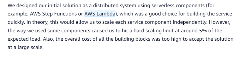 Prime Video microservices to monolith